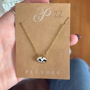 Cow Print plunder necklace